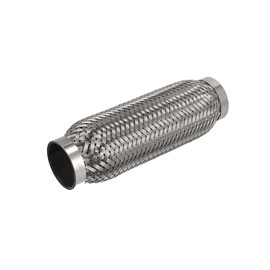 Hihaha 1.77"x7"x8" Car Exhaust Flexible Pipe Tubing Stainless Steel Durable Material