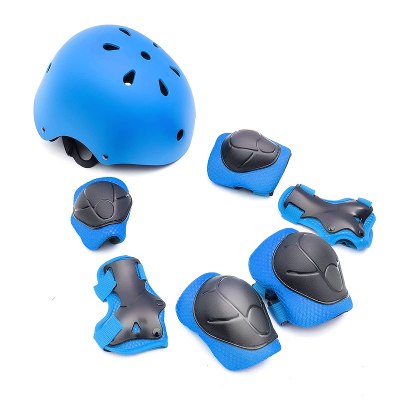 ABS Protective 7 Piece Set Knee Elbow Wrist Pads With