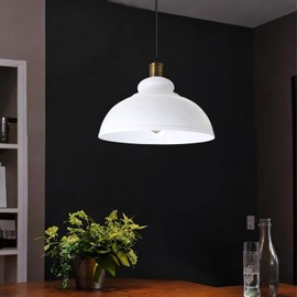 LEDSone Metal White Ceiling Lamp Shade 29cm Easy Fit Light Pendant Modern Ceiling Lighting Shade for Bedroom, Hallway, Office Industrial Kitchen Hanging Light Shade Ceiling Pendant