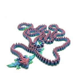 3D Printed Multi Color Giant Dragon 5'3" long!