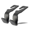LivTee Black Superior Leather Car Seat Back Headrest Hooks, Auto