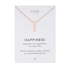 LUUK LIFESTYLE Necklace with Pendant, Chain Made of Waterproof Stainless Steel, Elegant Design & Everyday Chain for Women, Gift Idea, Jewellery, in Gold, Silver, Rose, Stainless Steel