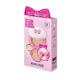 【AMUSE公式】 バレリーナエディションセラミックスキンパーフェクタークッション+デューティント企画セット(1.5 ナチュラル本品＆リフィルセット+東京ローズ+リボンパフ追加贈呈)
