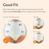 Tranquility SmartCore Adult Disposable Briefs, Incontinence Control with Breathable Kufguard