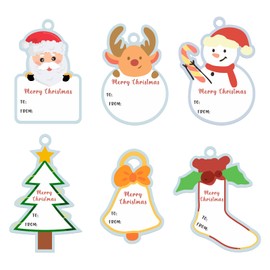 90Pcs Christmas Gift Tags, Gift Tags for Christmas Presents, Beautiful Christmas Gift Tags with String Xmas Winter Hanging Labels for Gift Wrapping DIY Crafts Merry Christmas Tags for Christmas Decor
