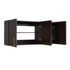 Prepac Elite 54" Wall Cabinet,Brown Storage Cabinet, Bathroom Cabinet, Pantry