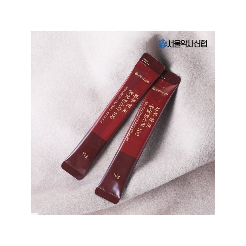 Seoul Pharmacists' Cooperative 하루 한포 홍삼정스틱 100포 5세트 (선물세트) Daily