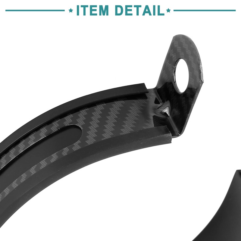ACROPIX 3.5inch Universal Motorcycle Black Exhaust Band Joint Clamp Exhaust