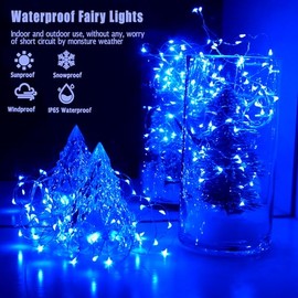 Paquete de 6 luces de hadas que funcionan con pilas, sin control remoto, LED estrellado, 30 luces LED micro estrelladas en alambre de cobre de 10 pies para decoración de mesa de centro de