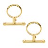 Hdtyyln 2Pcs Brass Water Pipes Clamp, Pipe Support Clamps Fit