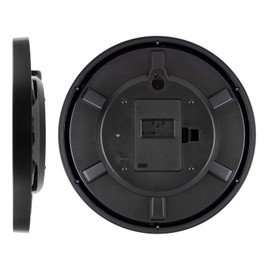 Casio IQ-482J-1JF Wall Clock, Radio Watch, Black, Analog, Standard, Nighttime Second Hand Stop,