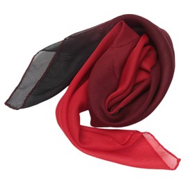 FAIRYGATE Summer Scarfs for Women Chiffon Scarf Fashion Sheer Lightweight Small Neck Shawl Wrap Scarves for Girls Ladies Red A2715