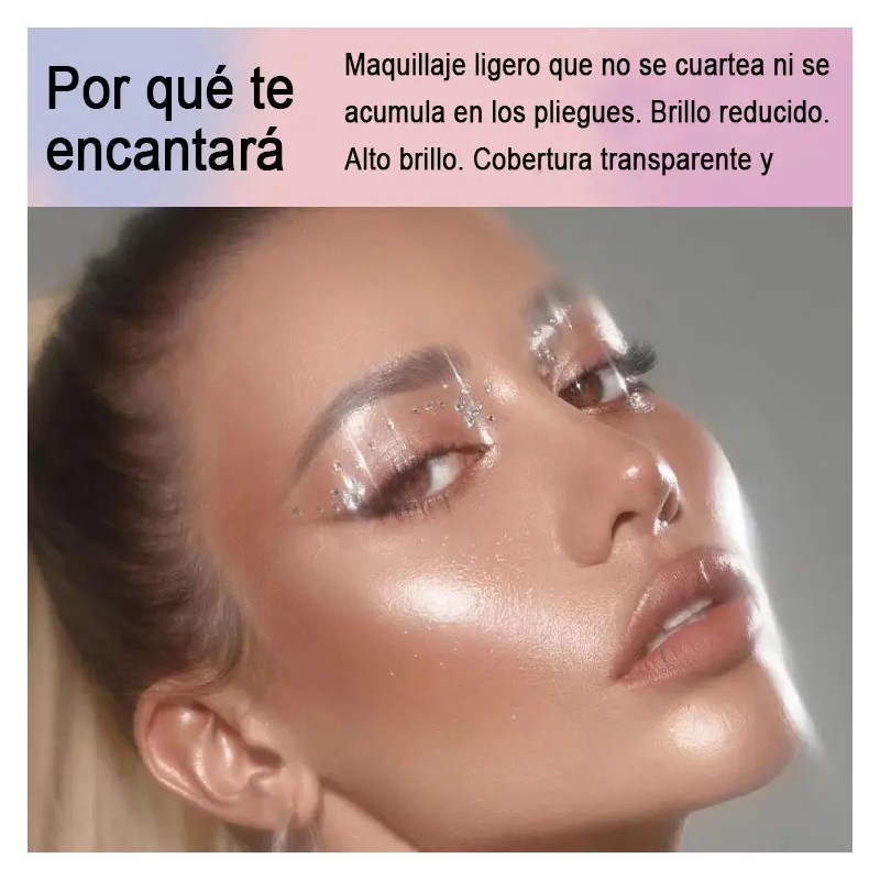 Polvo Suelto Nacarado - Maquillaje Duradero Reduce Brillo