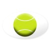 CafePress Tennis Ball Sticker Oval Car Bumper Sticker