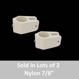 Unbranded 7/8" Bimini Top Jaw Slide White Nylon- Marine Grade {SOLD IN LOT OF 2}