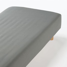 MUJI Recycled Polyester Easy Dry Fitted Sheet Small for 4 x 78 x 7.1 - 11 inches (100 x 200 x 18 - 28 cm) Green 84738883