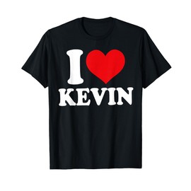 I Love Kevin, I Heart Kevin, Red Heart Valentine T-Shirt