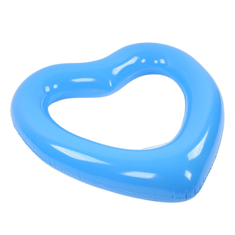 Heart Shaped Swimming Circle 120cm Thick Tear Resistant PVC Material