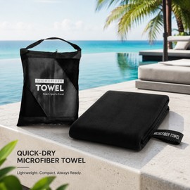 Quick-Dry Microfiber Towel for Gym & Travel – Compact Absorbent Beach Towel for Swimming, Yoga & Sports