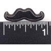 NCS Jumbo Black Mustache Edible Candy Sprinkles, 8 ounces