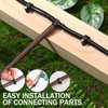 Leriton 100 Pcs Drip Irrigation 1/4" and 3/8" Tubing Mounting