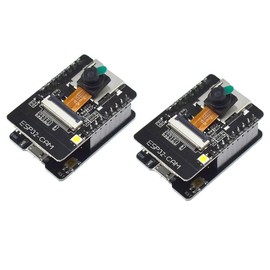 2Pcs ESP32-CAM Module ESP32 serial ESP32 CAM Development Board 5V with OV2640 Camera Module (CAM with downloader)