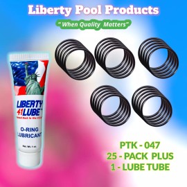 LIBERTY SEALS  800031 Bypass Manual O-ring (25-PACK + LUBE TUBE) PTK-047 For Raypak™