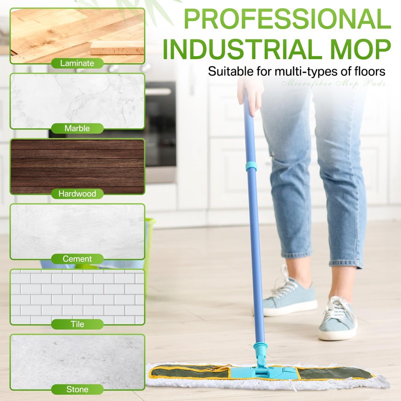Maxdot 3 Pack 36 Inch Dust Mop Replacement Head for