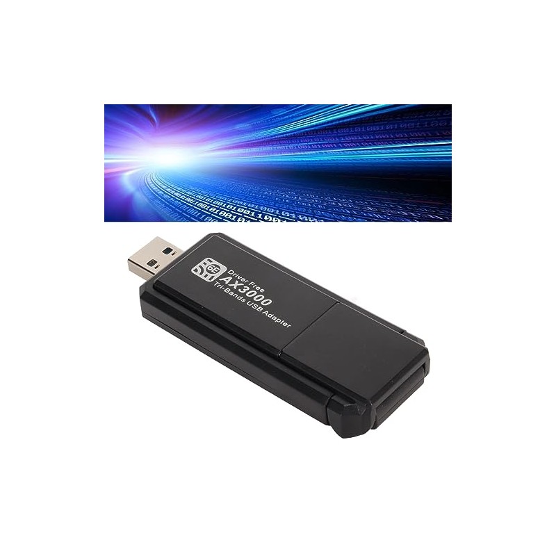 Adaptador WiFi USB para PC - WiFi 6E 5400Mbps, Triple