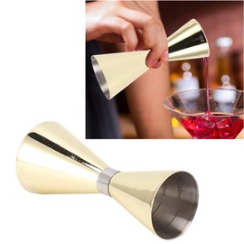 Stainless Steel Cocktail Jigger, Double-Sided Bartending Measuring Cup for Home and Bar Use