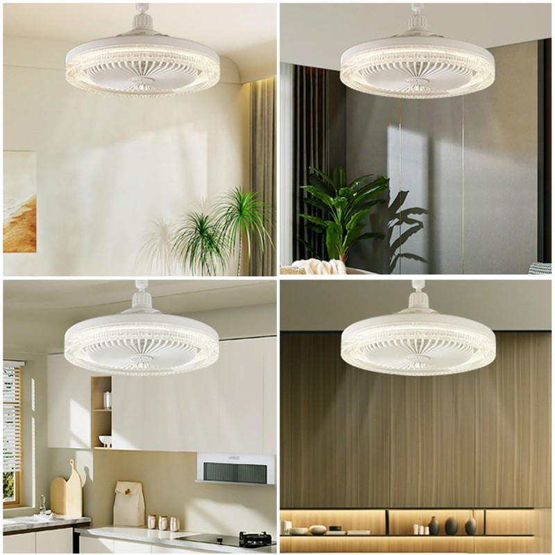 Shengruili Fan lamp, ceiling fan with LED light E27, ceiling