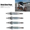 4PCS Glow Plugs Metal Heater Glow Plugs Replacement for Bobcat