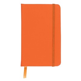 eBuyGB A5 Coloured Hardback Lined Paper Notebook, Orange