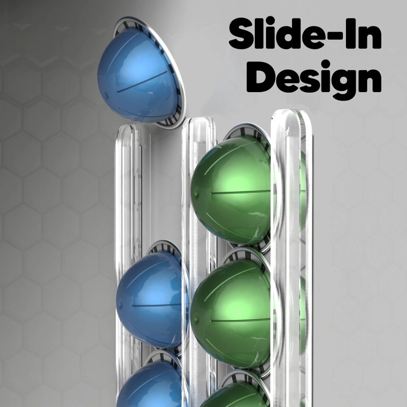 Nespresso Vertuo Pod Holder Wall Mount, 10 Pod Capacity Storage