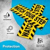 2 PC Watch Your Step Sticker, 10x3 Self-Adhesive Vinyl Caution