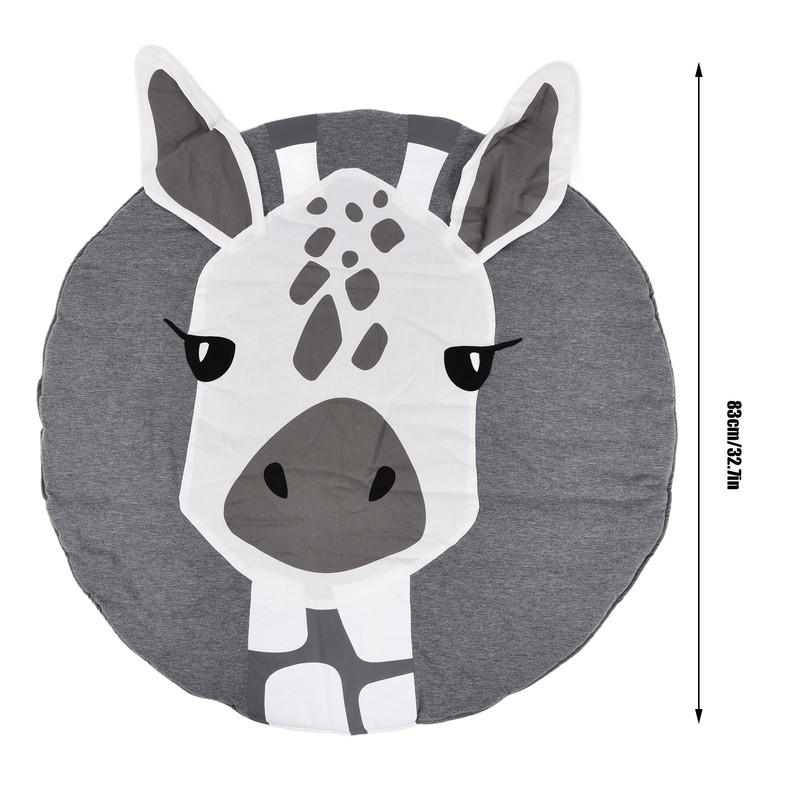 Soft Cotton Baby Play Mat Giraffe Pattern Wide Application Baby