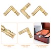 sourcing map 18Pcs Invisible Brass Barrel Hinge, 25x4mm Concealed Hinges,