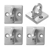 4 Pcs Wall Screw Mount Crowd Control stanchions Safety barriers
