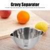 Oil Fat Separator Bowl Safe Comfortable Durable Easy to Clean