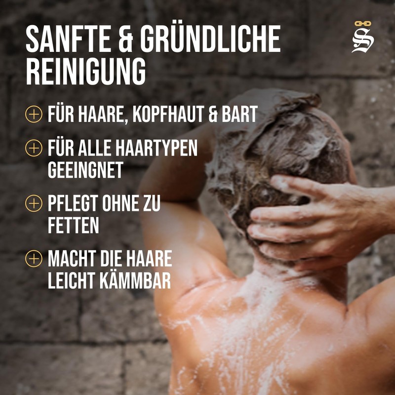 Störtebekker Premium Shampoo Bar Coconut (3x) - Solid Shampoo Men