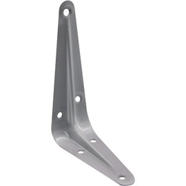 TERF® London Shelf Bracket Grey 100mm X 75mm (4 X 3 inch) Wall Mounted Shelving Support Corner Brackets Book Shelf Bracket Floating Shelve Bracket and Multi Purpose Use - Pack of 10