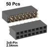sourcing map Pack of 50 2.54 mm Pitch 2 x