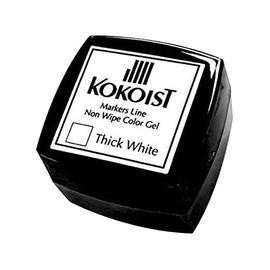 Cocoist ML-01 Marker's Line Color Gel, 0.1 oz (2.5 g), Quick White Gel Nail