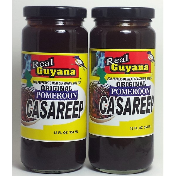 Real Guyana Original pomeroon Casareep - 12 oz (2-Pack)