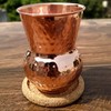 ANCIENT IMPEX Hammered Copper Tumbler with Coaster | Traveller's Copper