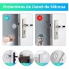 GAMAFOCUS Protector De Pared Tope De Silicona Para Puerta 9