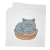 Azeeda 'Grumpy Persian Cat' Cotton Baby Blanket/Shawl (BY00044111)