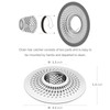 LEKEYE Shower Drain Hair Catcher/Bathroom Drain Cover/Bathtub Drain Strainer/Shower Stall