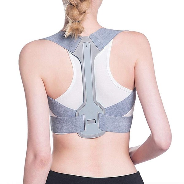 Lv. life Posture Corrector, Adjustable Back Support for Back Support, Shoulder Strap to Relieve Shoulder and Waist Pain, Improve Posture, Unisex (M.)
