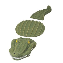 Solid Rock Stoneworks Crocodile Stepping Stone Set, 3 Pieces, 40" Long, Life Like Color